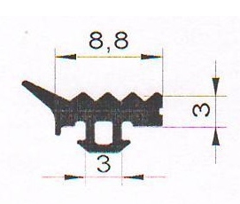 Уплотнитель ТПУ 45.01 (300) СТП-139