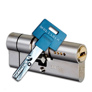 Цилиндр MUL-T-LOCK INTERACTIVE L 80 ФИ (45*35)  никель ключ-ключ