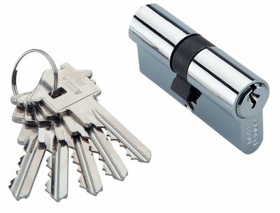 Цилиндр Adden Bau CYL 5-60 KEY, хром, кл/кл.