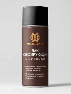 Лак фикс. безореольный МАСТЕР СИТИ 400 мл., бесцветный, глянцевый