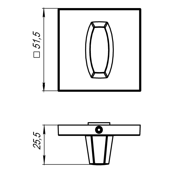 Завертка сантехническая Armadillo WC-BOLT BK6 USS BPVD-77 вороненый никель