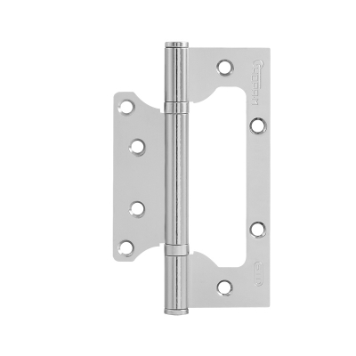 Петля б/врезки Нора-М сталь 800-5 (мат. хром)без колп.(125х75х2,5)
