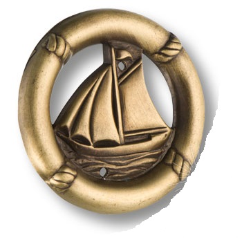 Накладка декоративная BRASS 4413.0058.001 морская коллекция, античная бронза