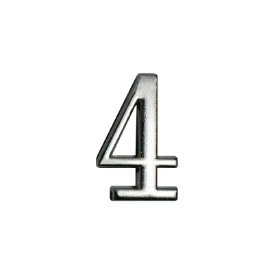Номерок дверной Аллюр №4 (Е) (хром)