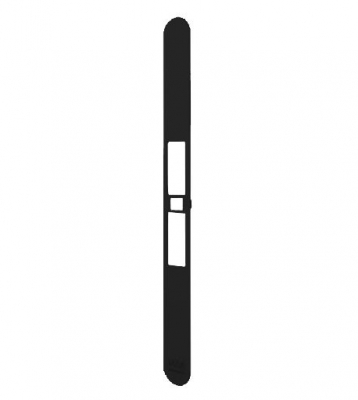 Лицевая часть к замку AGB TOUCH WC черная B011203393 