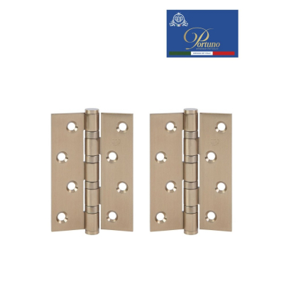 Петля дверная Portuno H03.11 100х70х3 мм матовый кофе