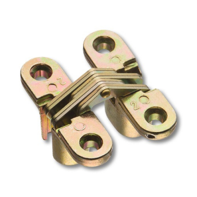 Петля потайная BRASS180* 15.07.115-1 желтый цинк