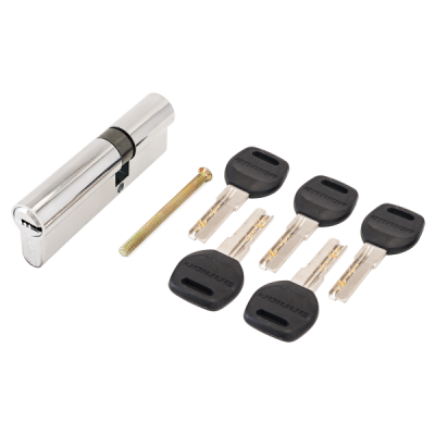Цилиндр Аллюр HD F 90-5K, СР (30*10*50) 5 кл, хром, перф. кл/кл (блистер)