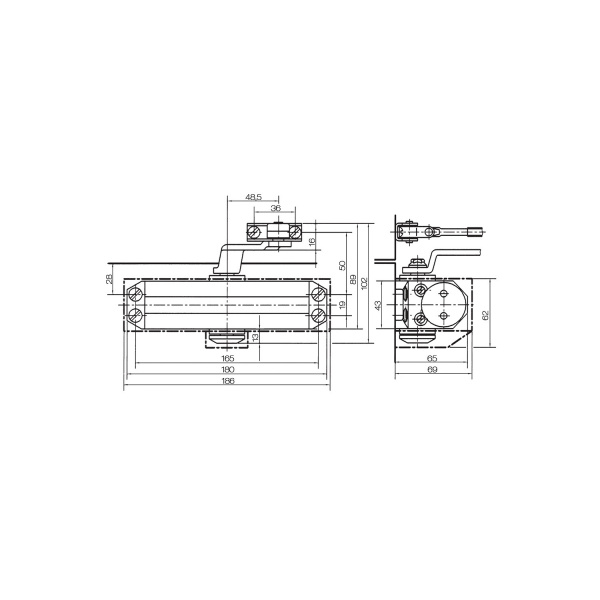 Доводчик DORMA TS 77 EN-3 кор.( уп 12 шт)