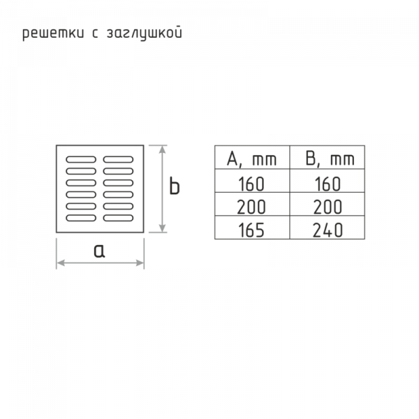 Решетка метал. 200х200 хром с заглушкой (Нора-М)